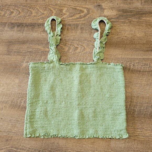 AERIE | Jungle Thrills Smocked Tank Top | Sz. M - Picture 2 of 6